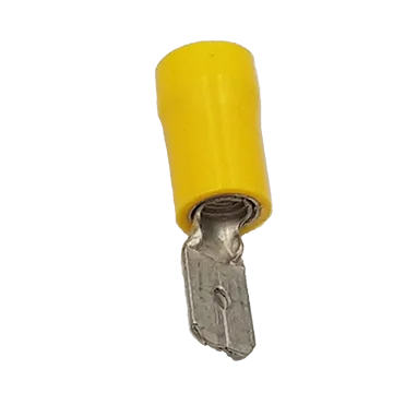TERMINAL YEL SPADE MALE 6,3MME MALE 6,3MM, 50 pack