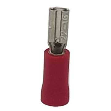 TERMINAL RED SPADE 2.6MM Insulated, 50 pack