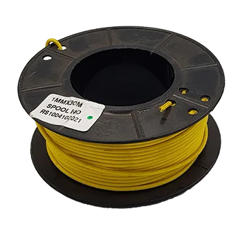 WIRE AUTO SINGLE 1,00mm² YELLOW (30m spool)